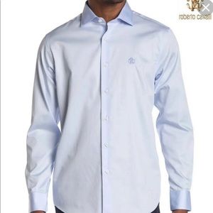 ROBERTO CAVALLI~ sky blue Men’s shirt sz XL